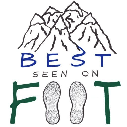Best Seen On Foot Logo