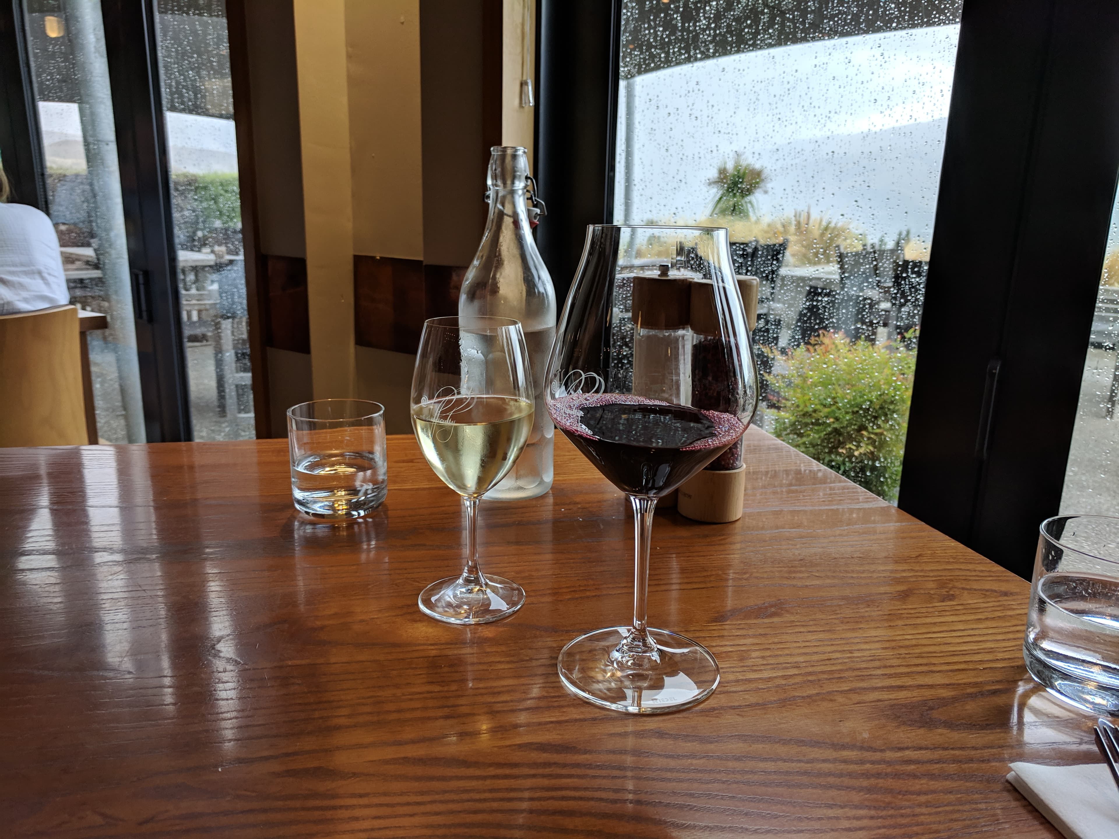 Artsy wine photo at Mt. Difficulty Winery