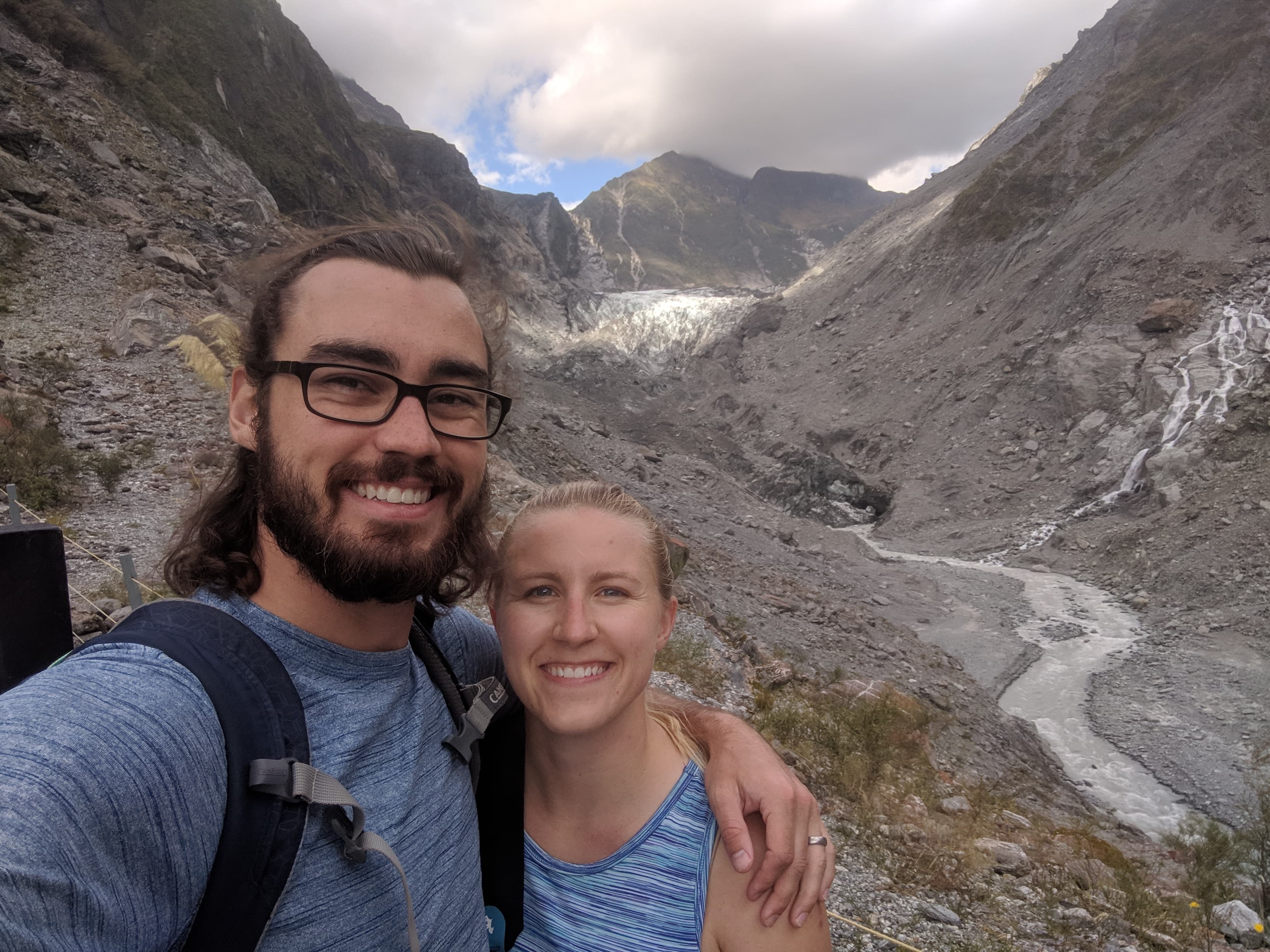 Gerrod and Lauren at Fox Glacier