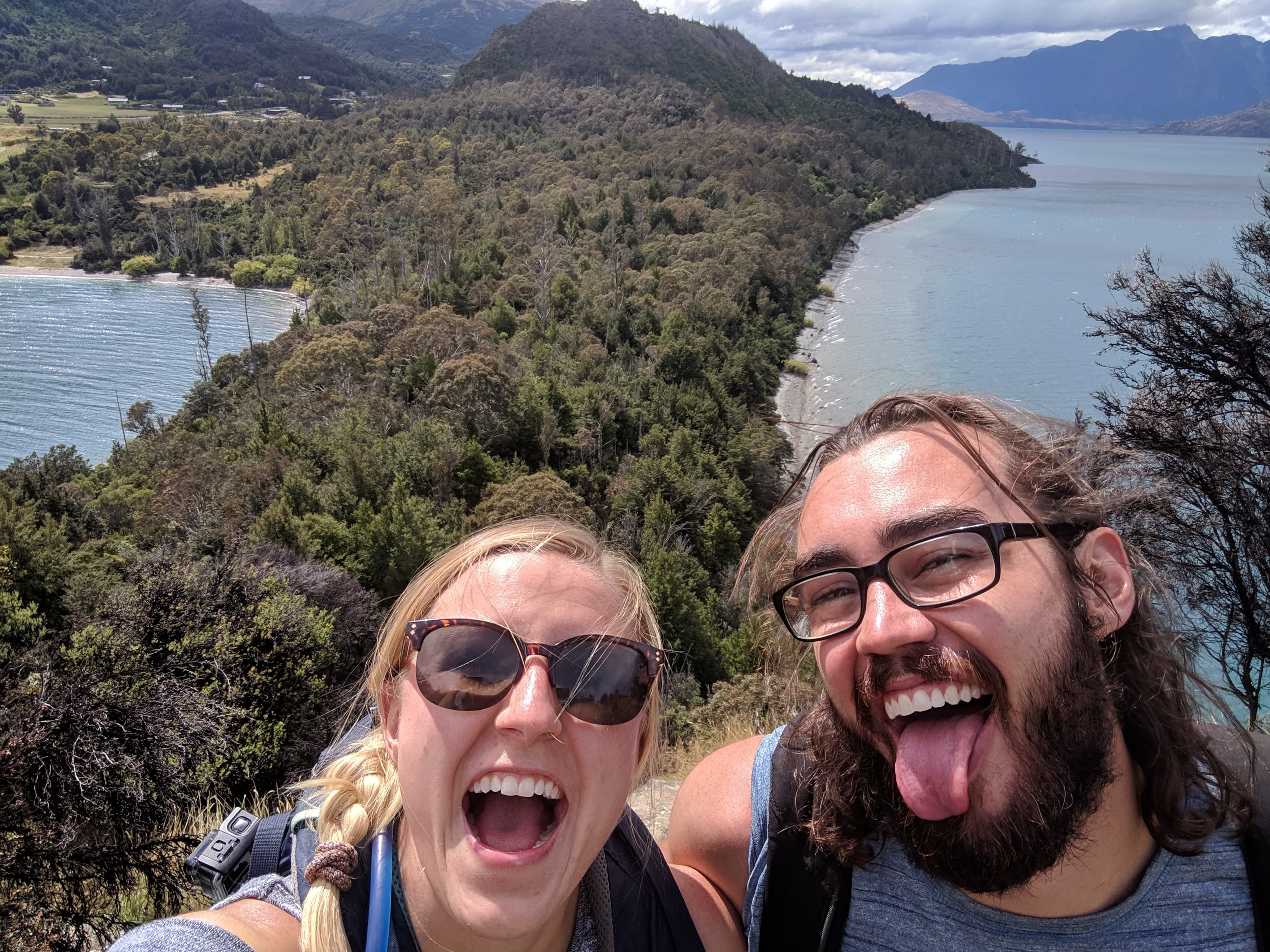 Lauren and Gerrod at Bob's Cove Track