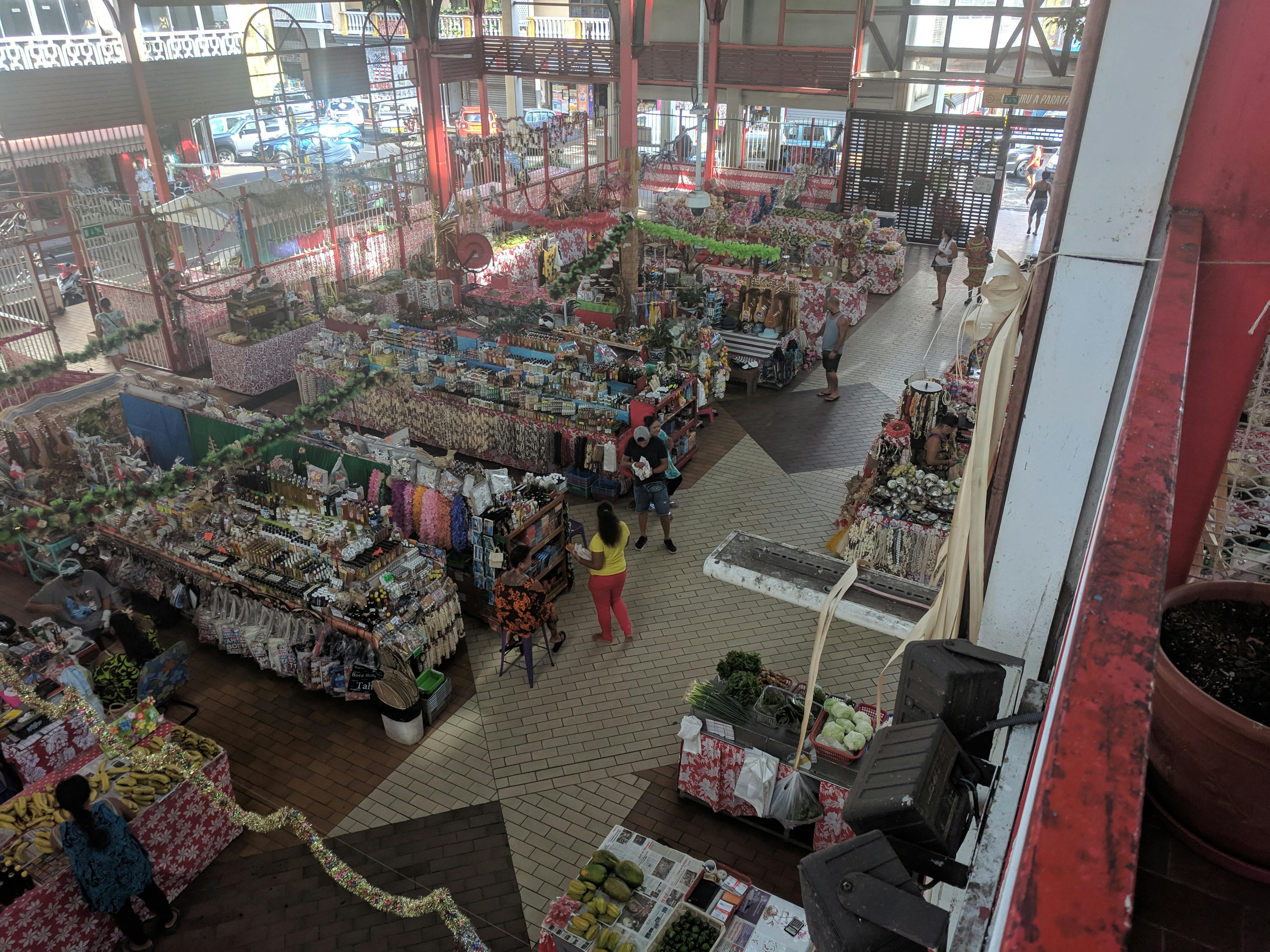 Open Air Market in Tahiti