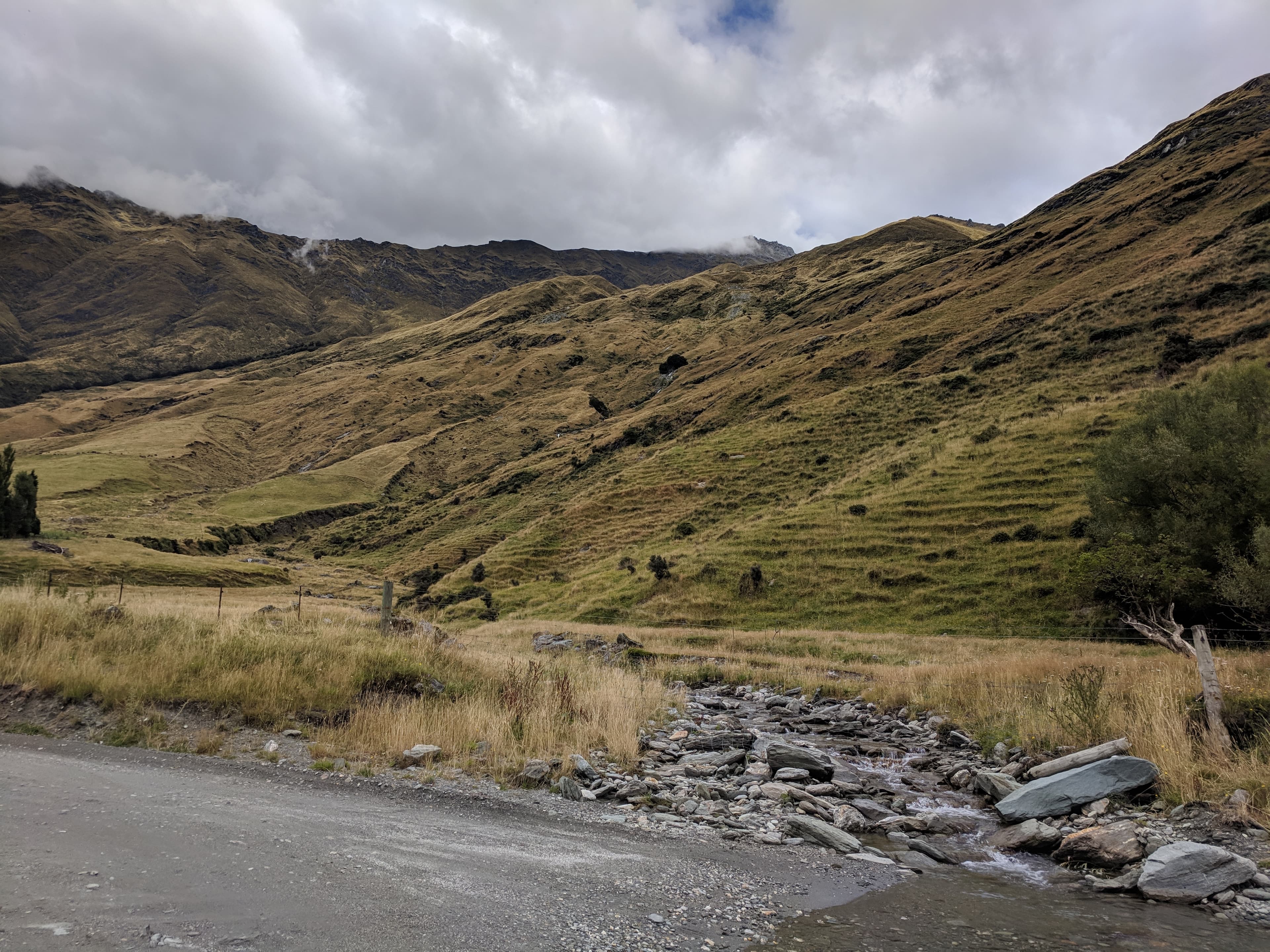 Water crossing near Rob Roy Glacier