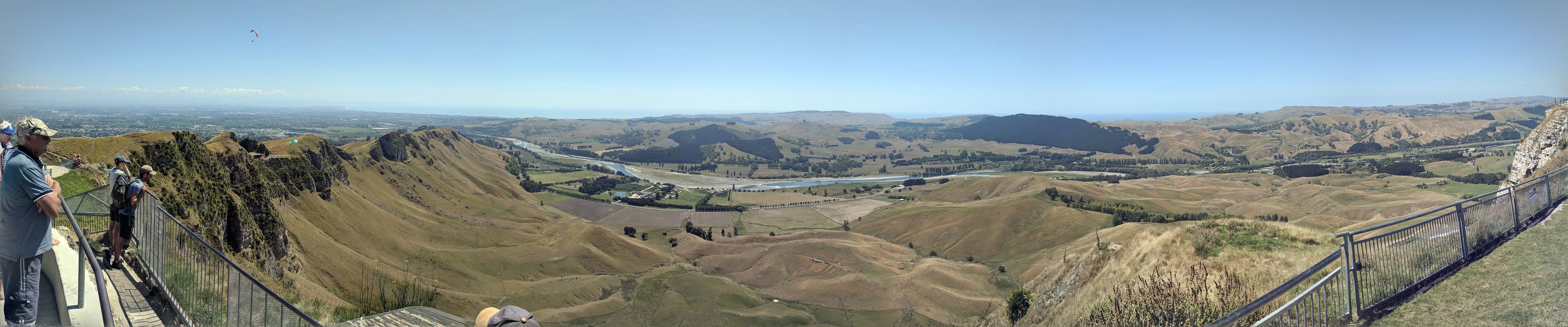 Panoramic view from atop Te Mata Peak