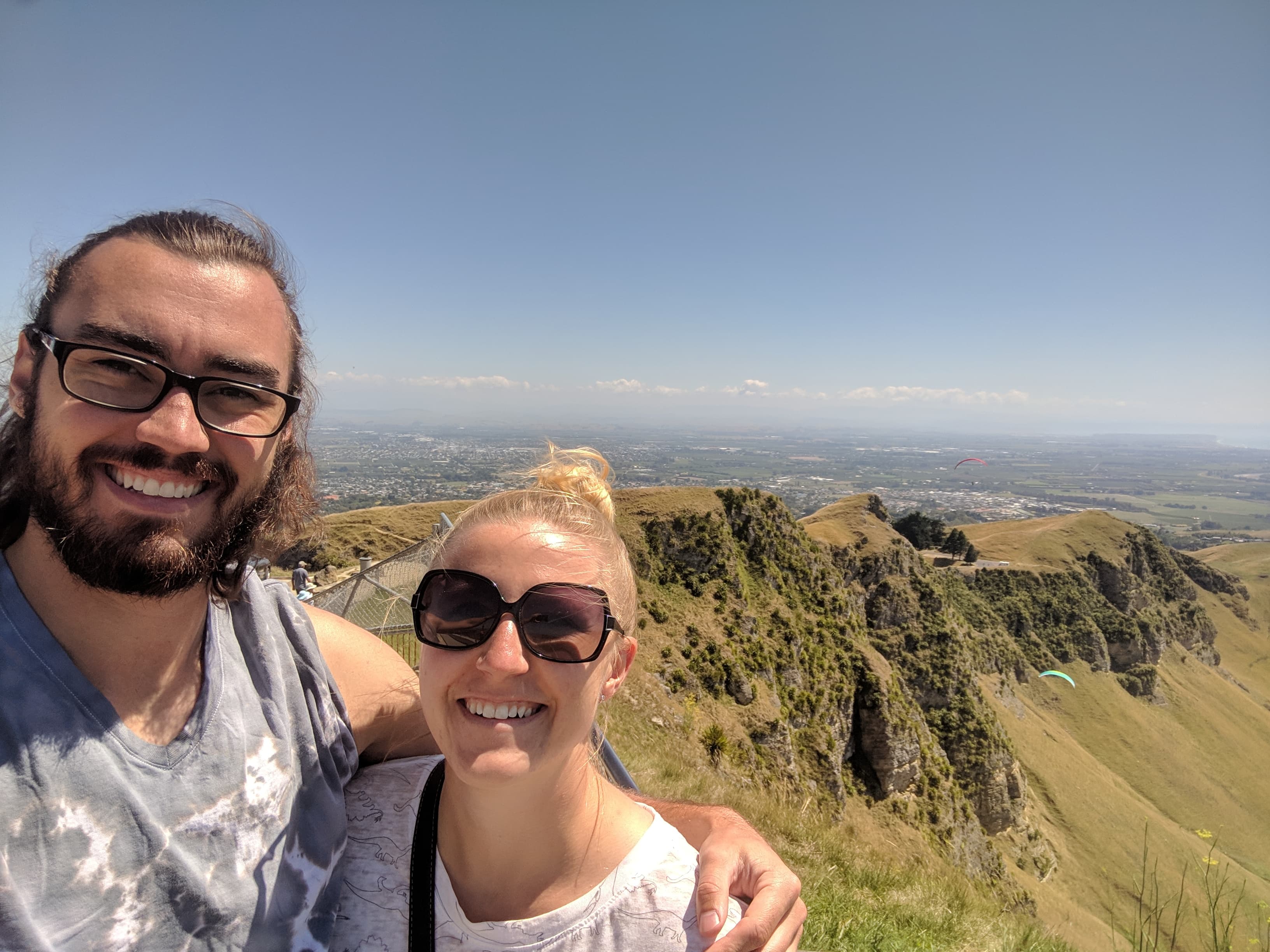 Gerrod and Lauren at Te Mata Peak
