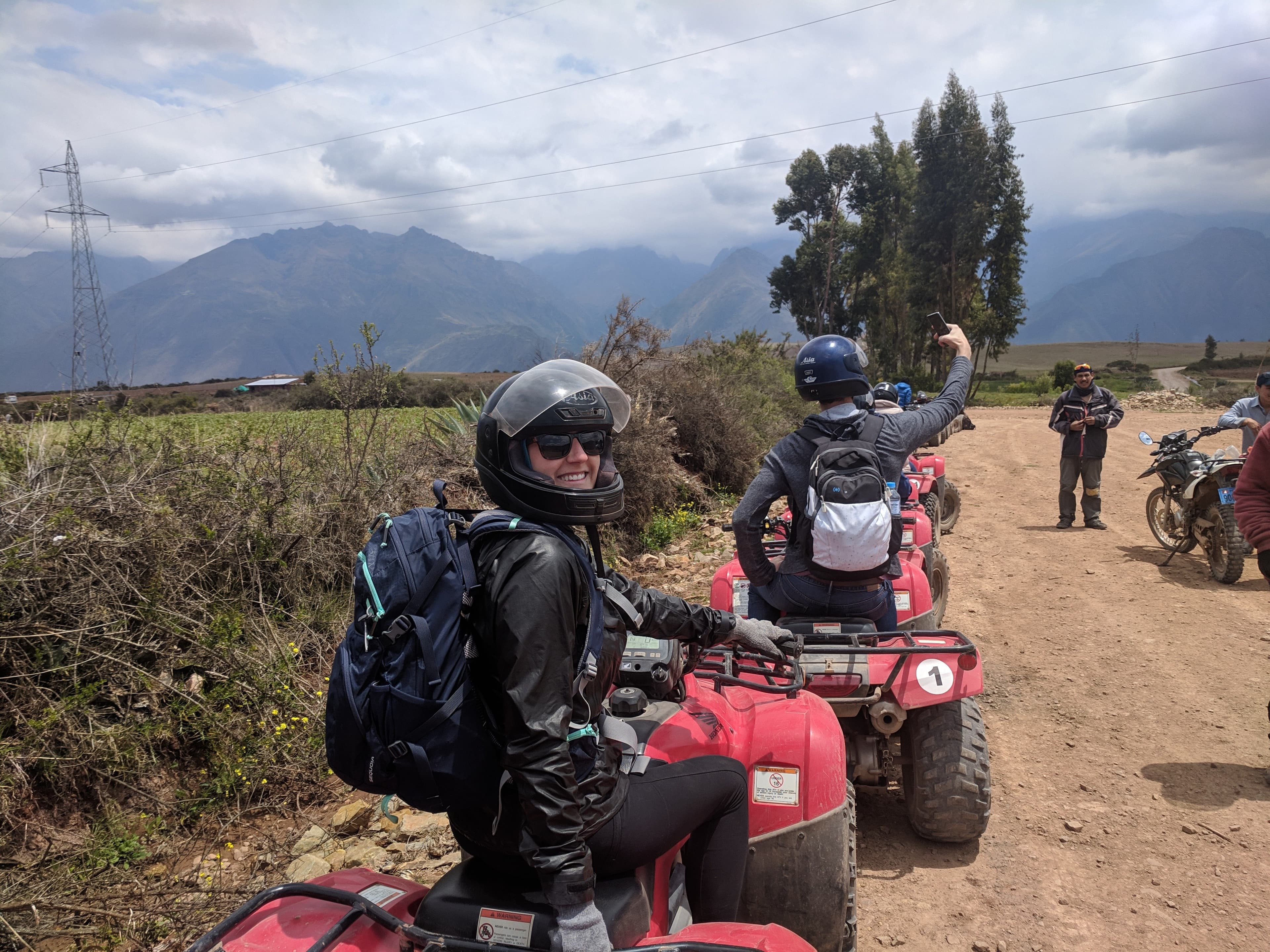 Lauren on an ATV! Wow!