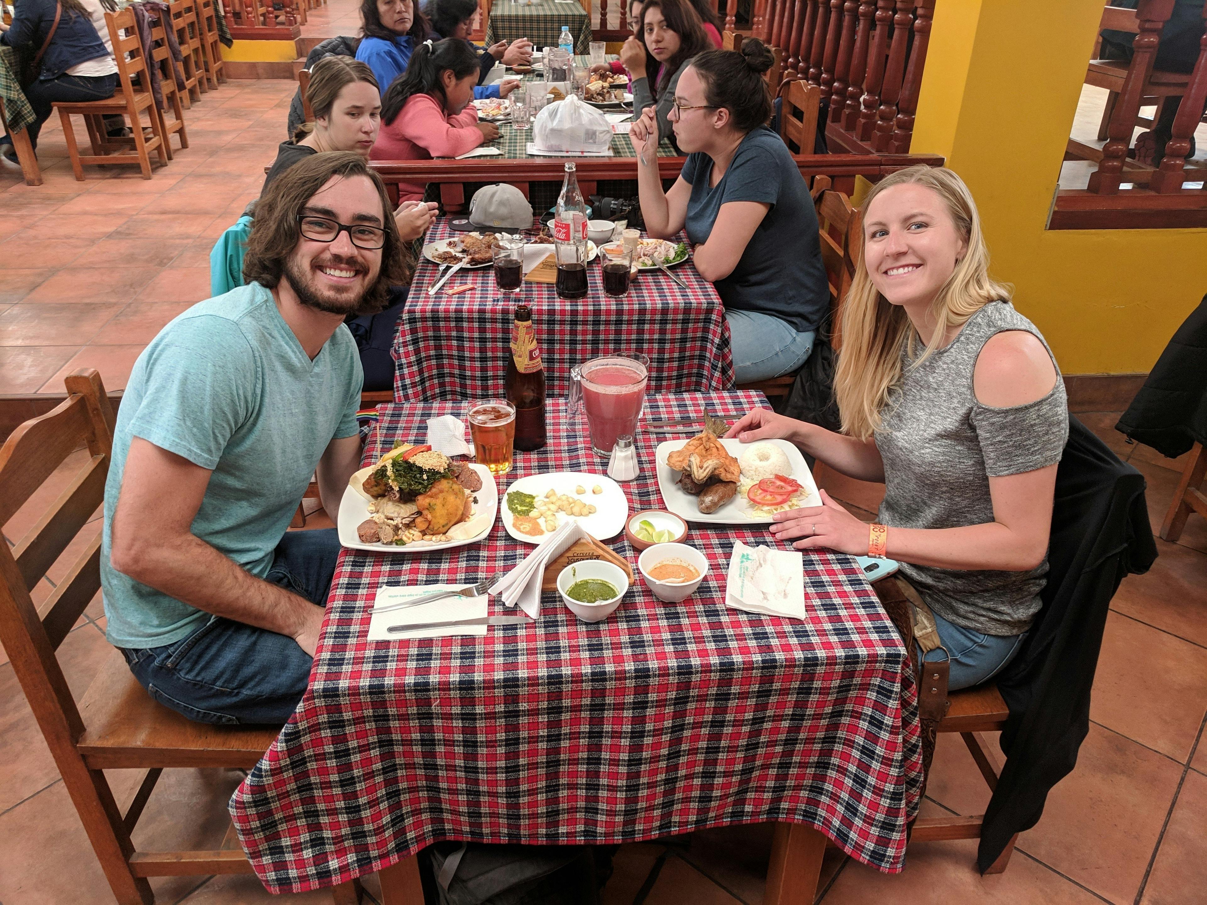 Our Peruvian lunch at La Cusqueñita