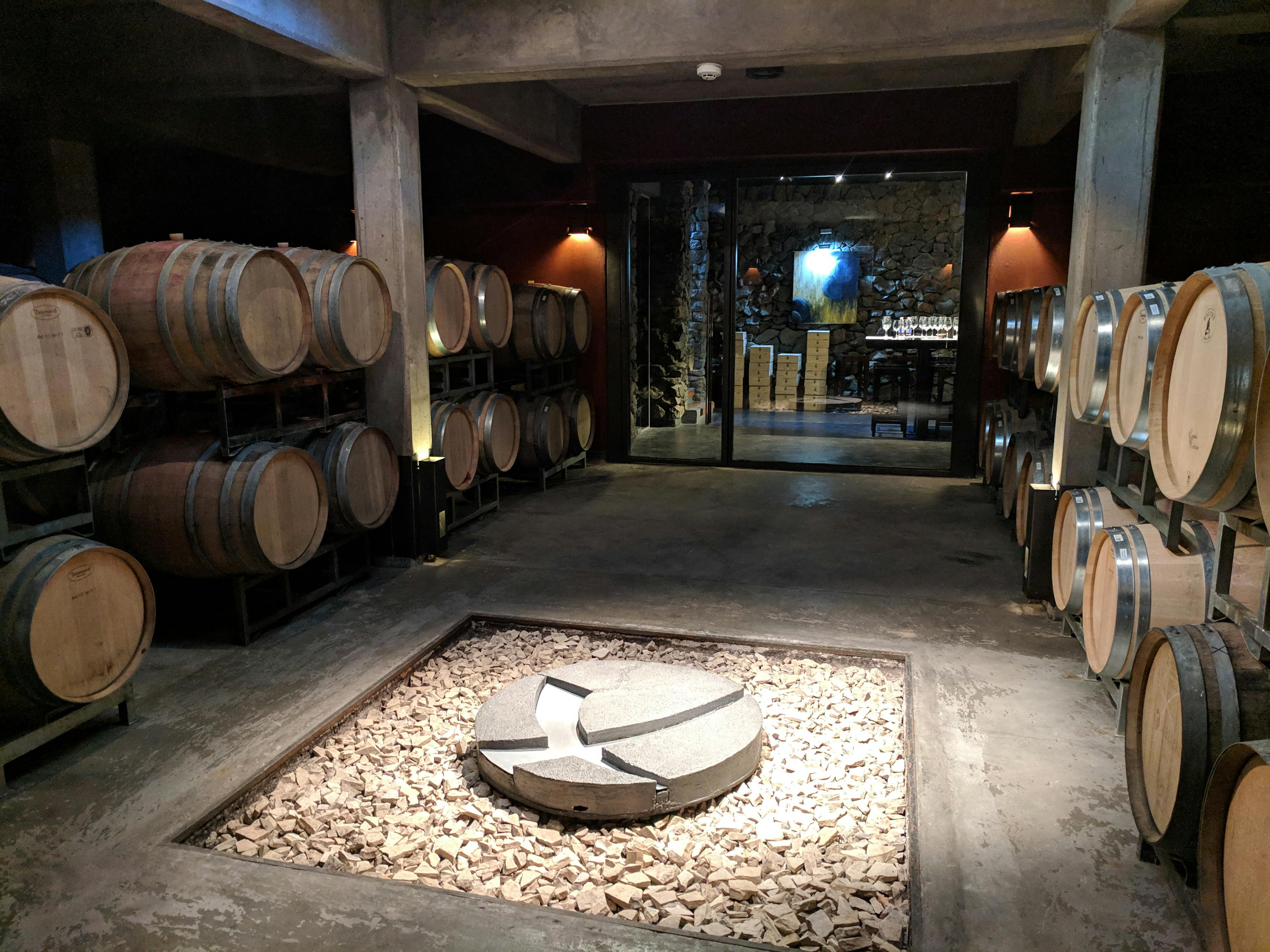 The wine cellar at Melipal