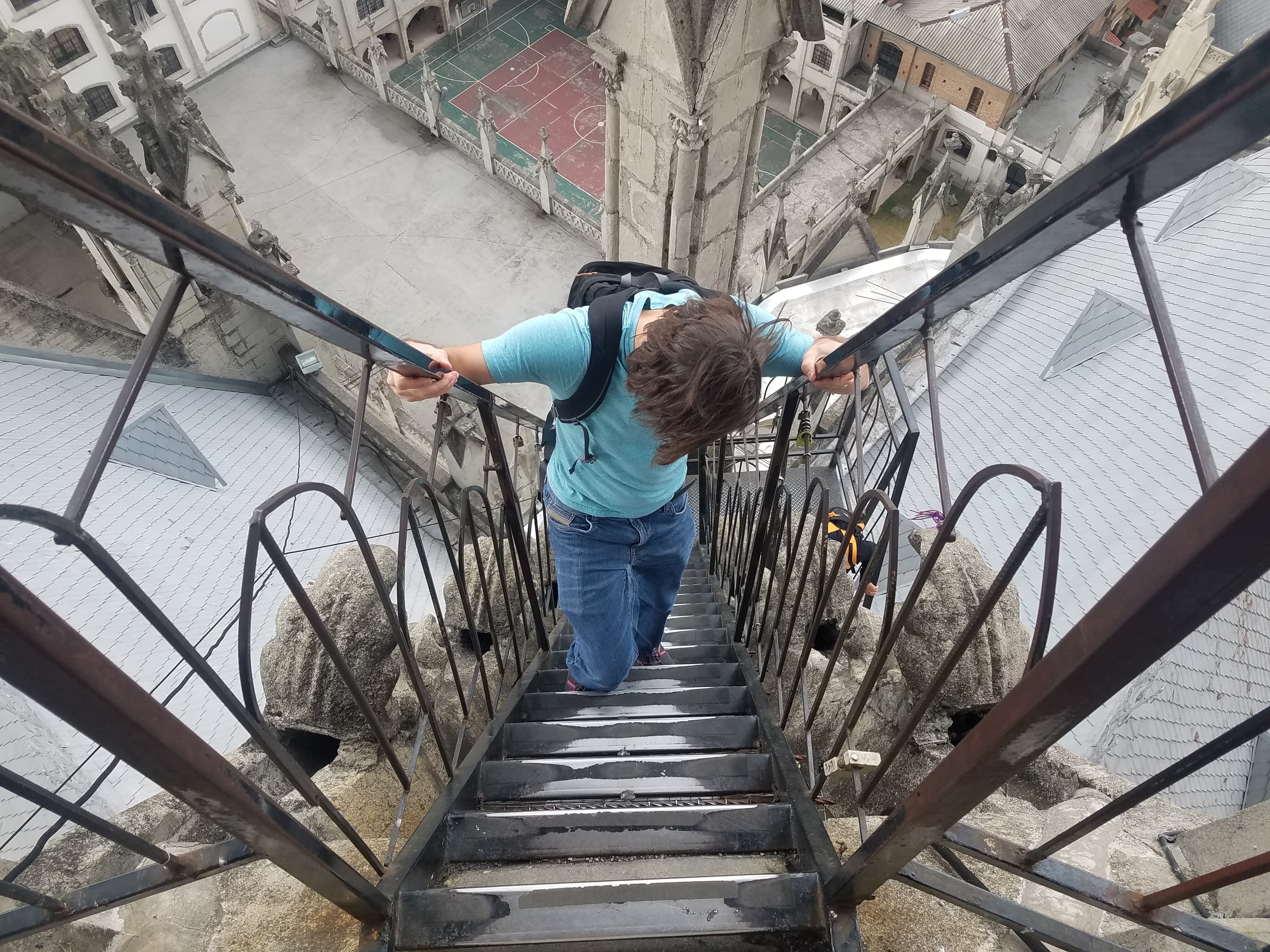 Steep Stairs at Basílica del Voto Nacional