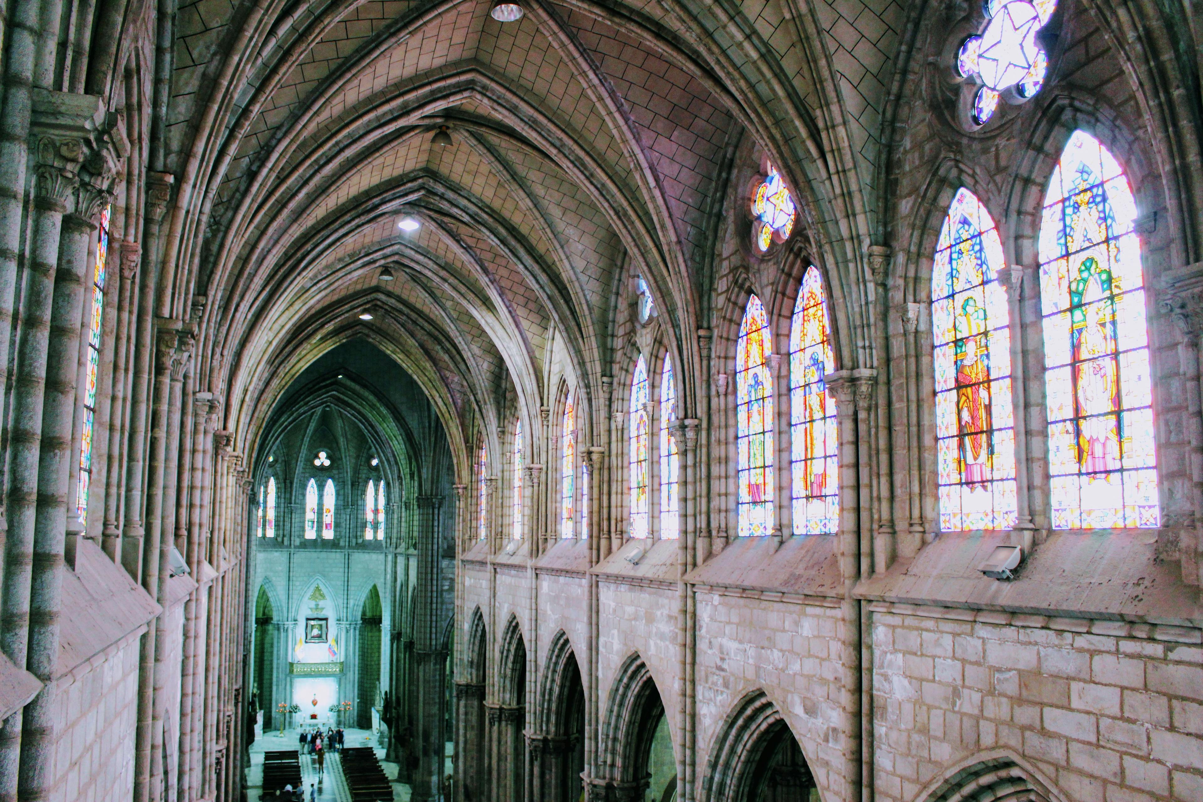 Interior of Basílica del Voto Nacional