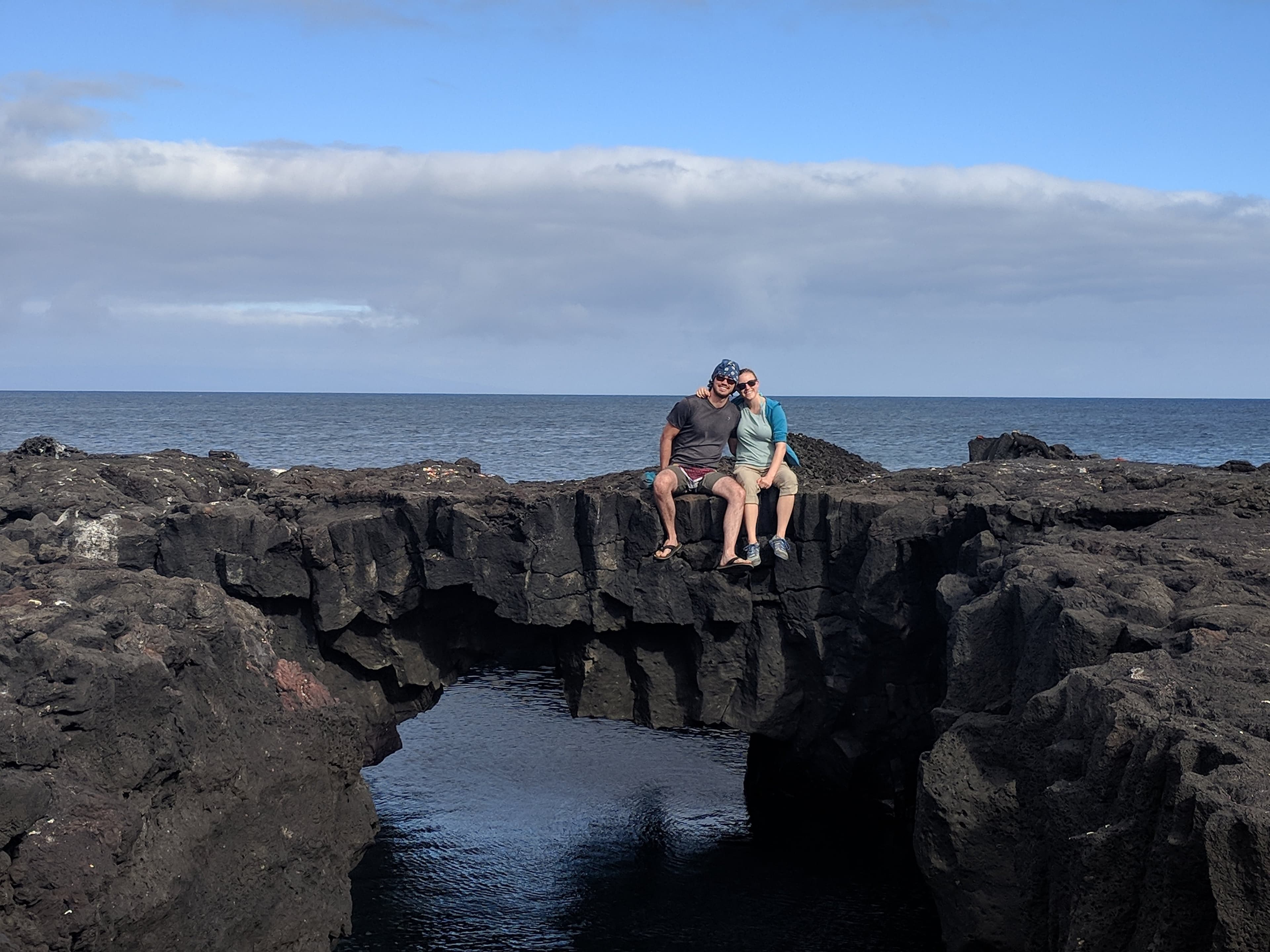 Taking cute pictures on the rocks