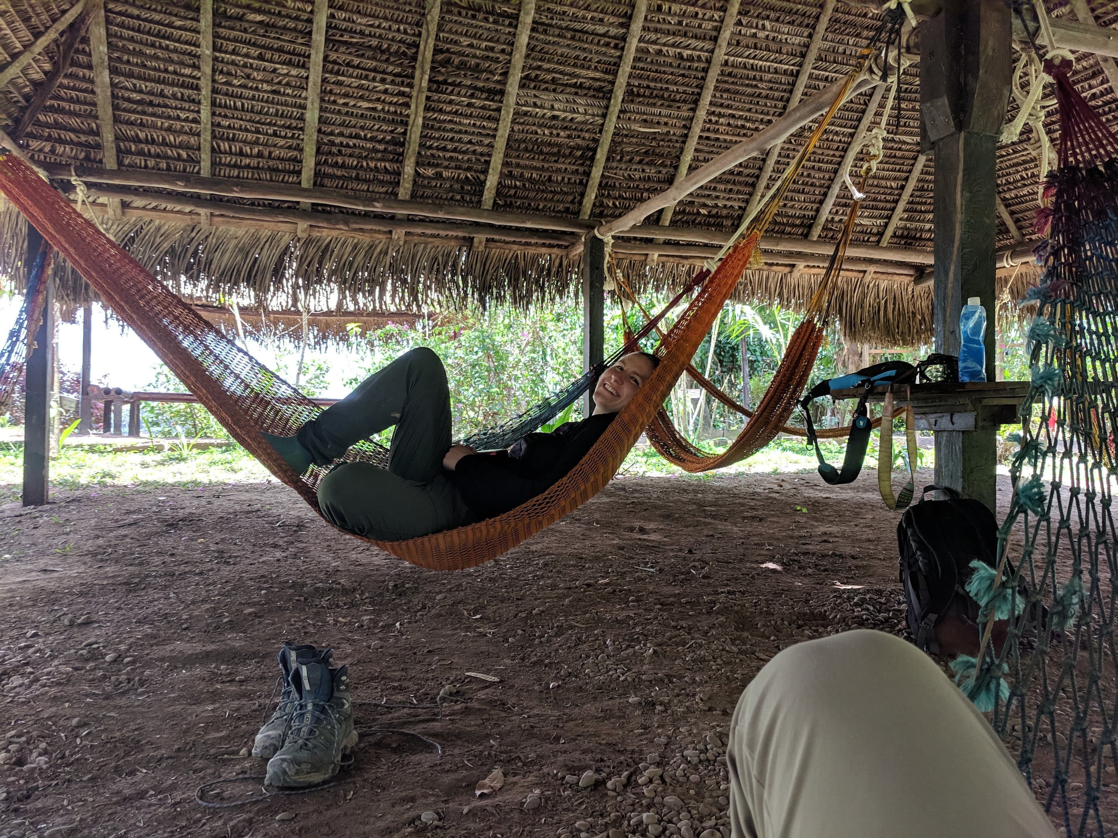 Napping in hammocks