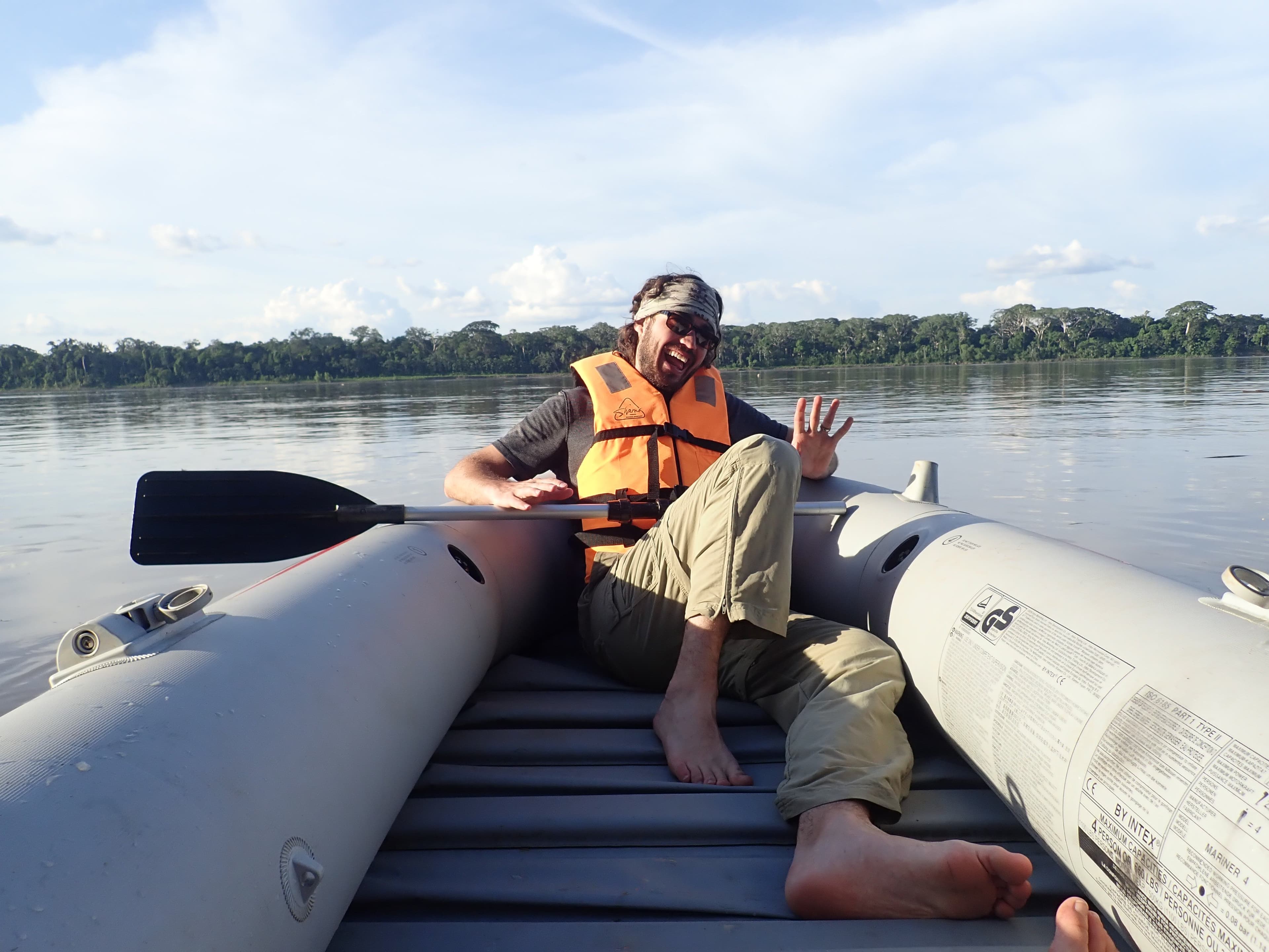 Gerrod says heyyy in the raft