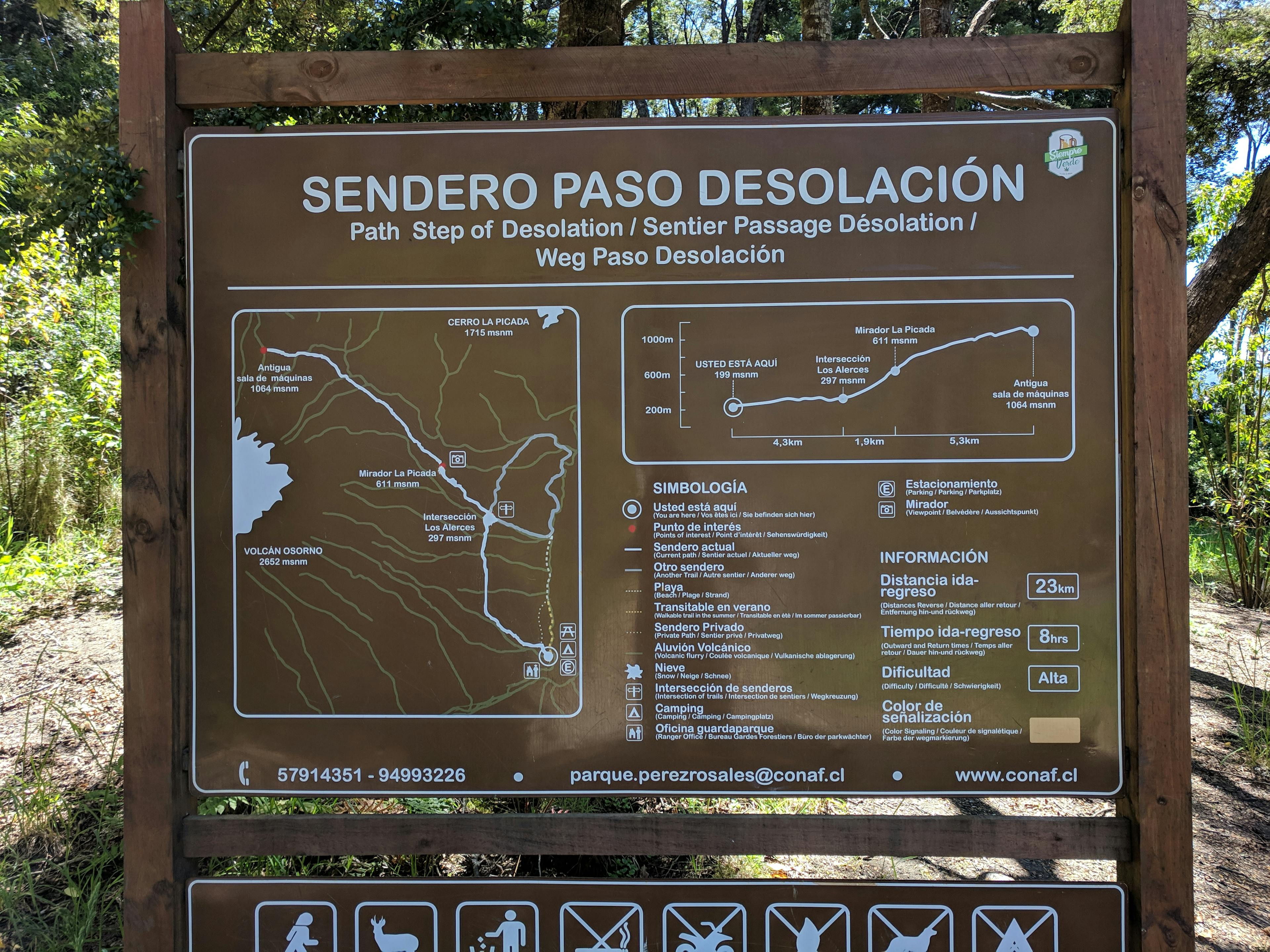 Map of Paso de Desolación