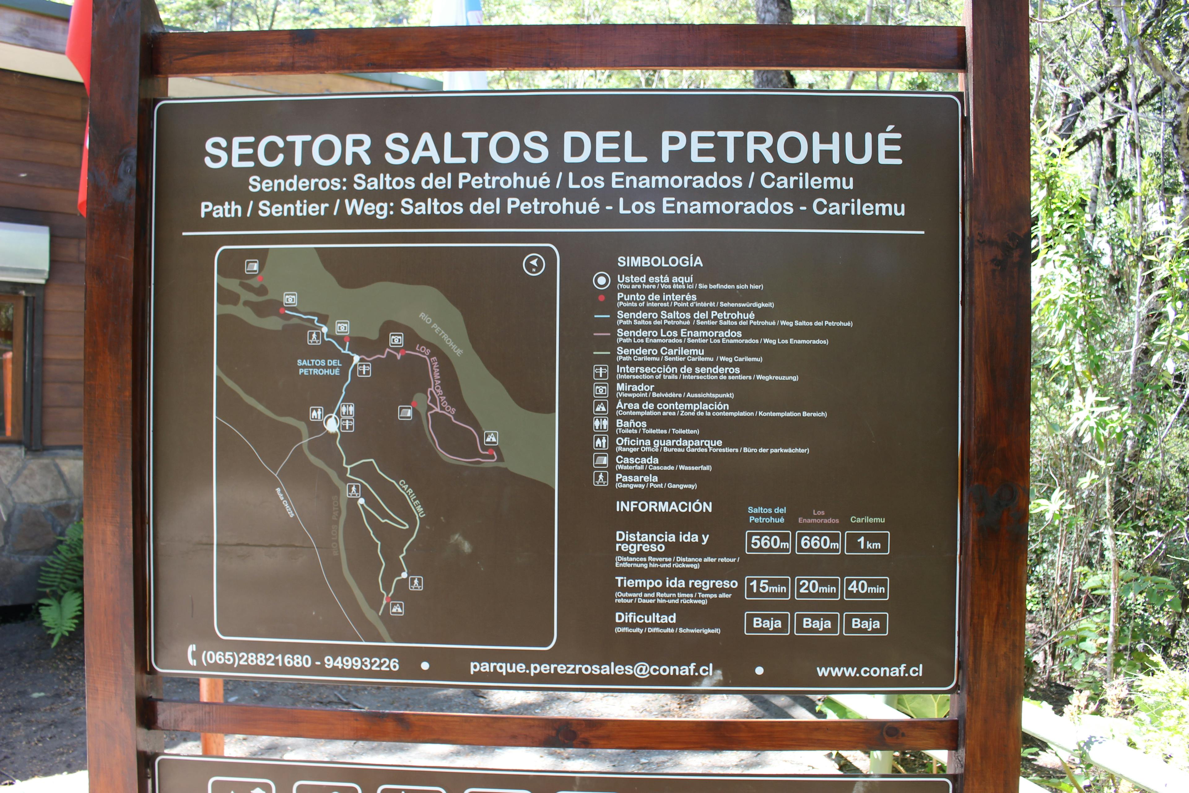 Map of Saltos de Petrohué