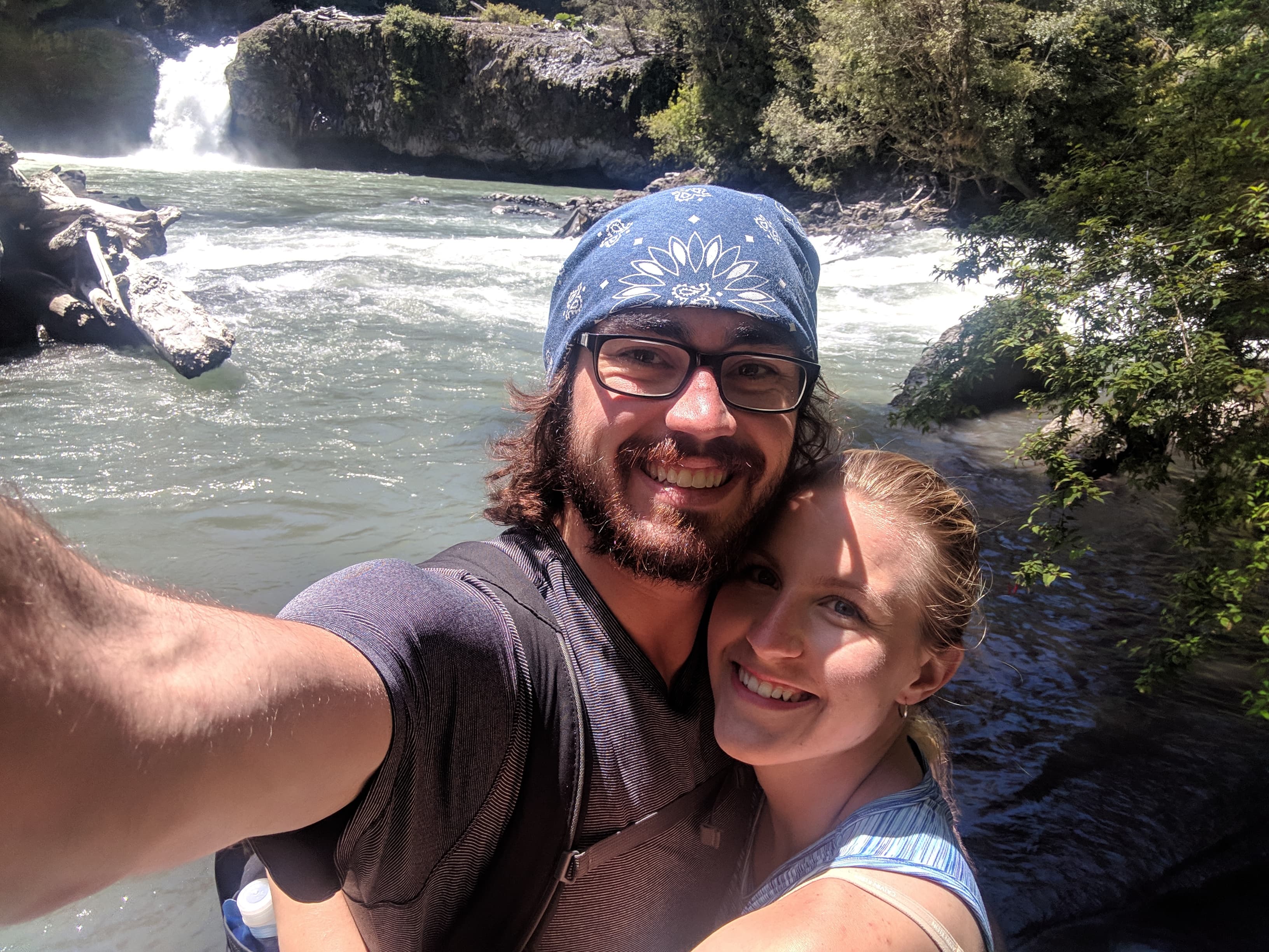 Selfie at the waterfalls Selfie at the waterfalls