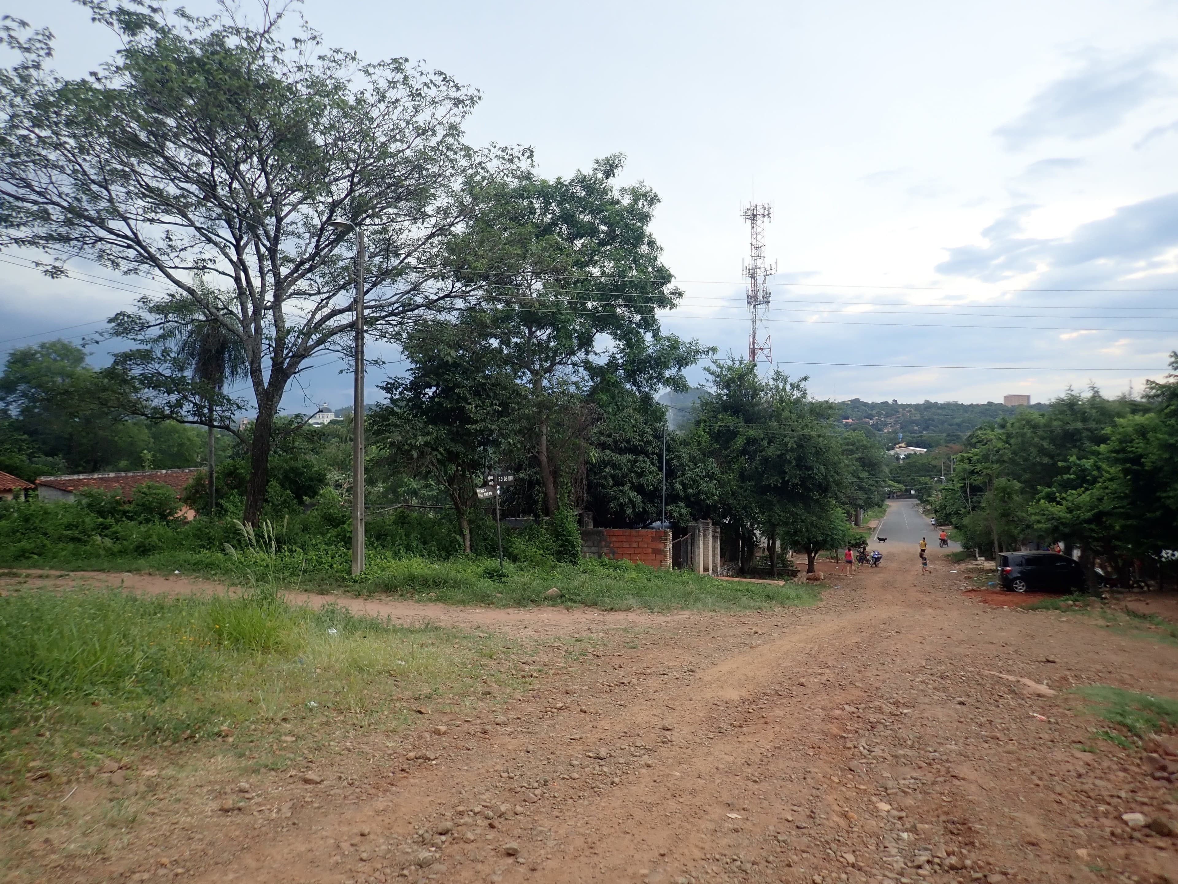 Roads near Liz's host family