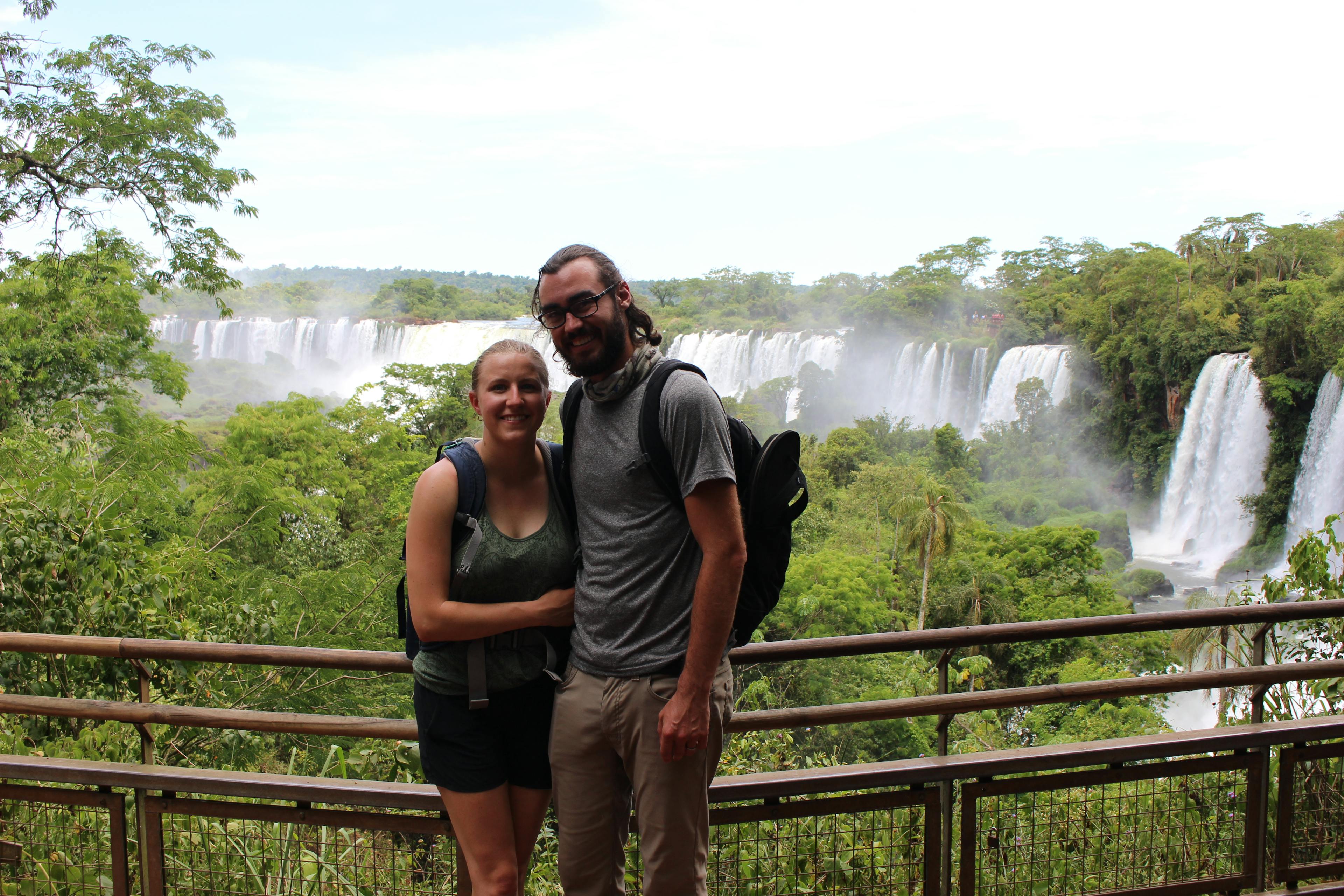 Lauren and Gerrod at Iguazú Falls