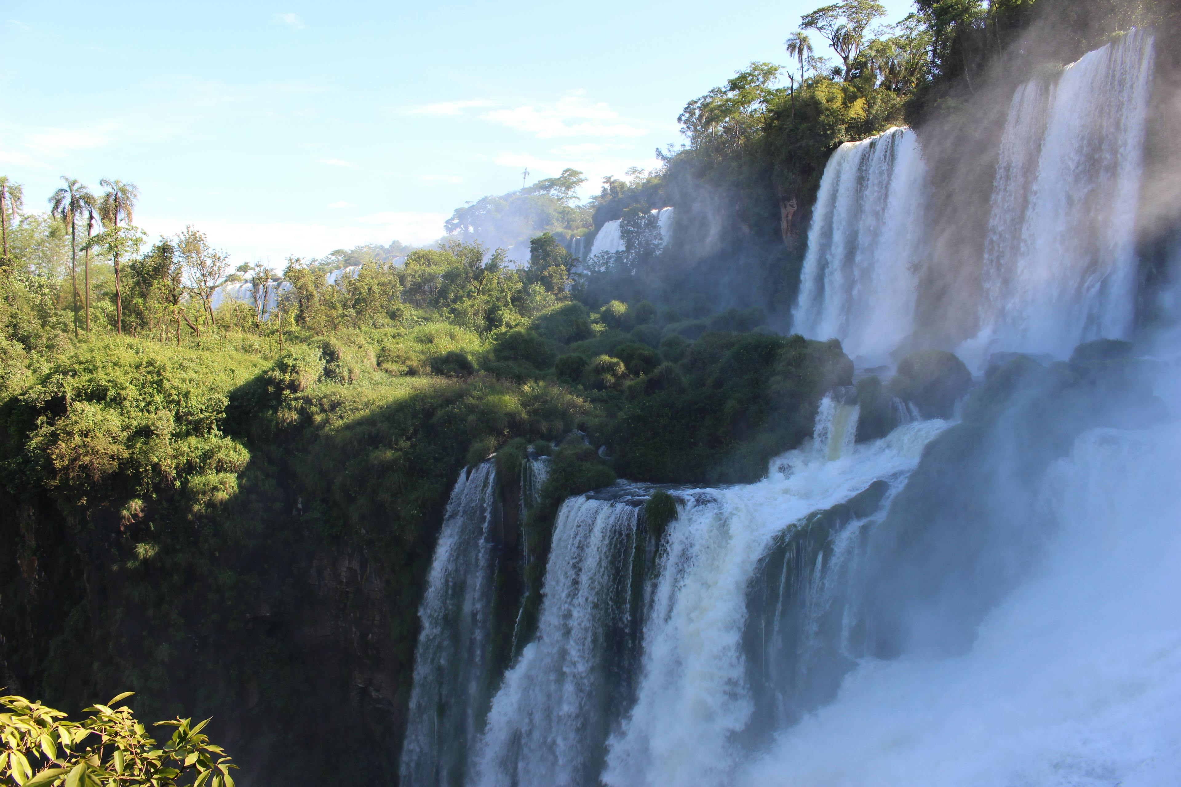 Standing next to Iguazú Falls